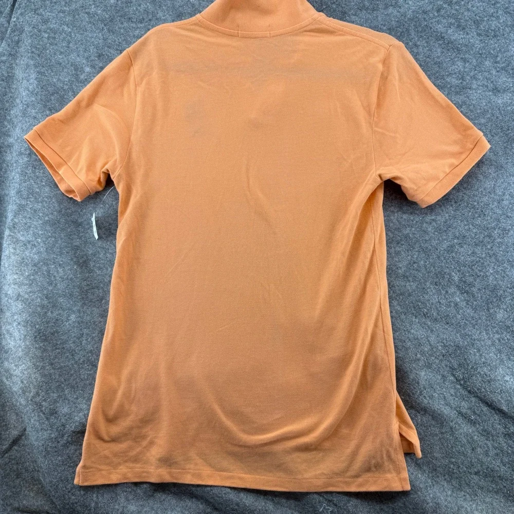 Polo Ralph Lauren Polo Shirt Boys L 14-16 Orange Polo Bear Fishing Embroidery